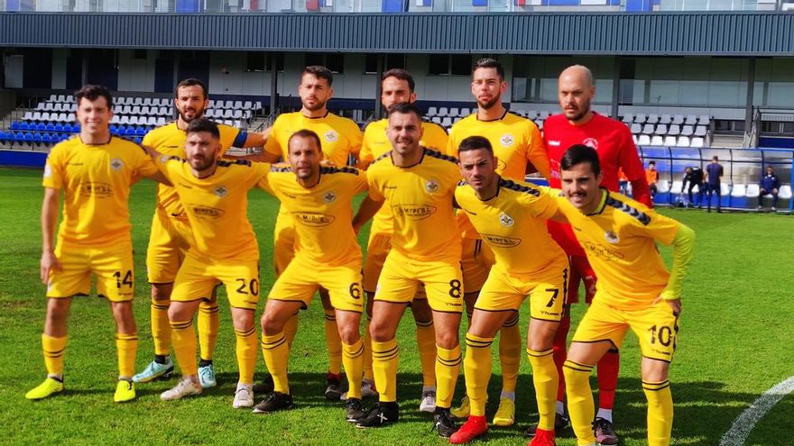Lucas Acosta gives the three points to Villa Santa Brígida against Tenerife B