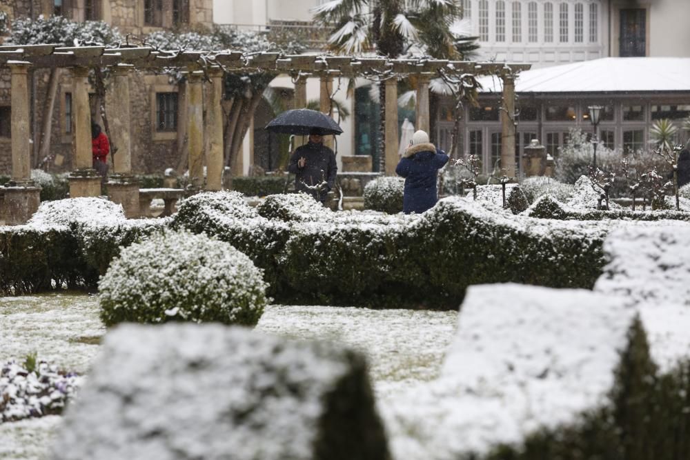 La nevada en la comarca de Avilés