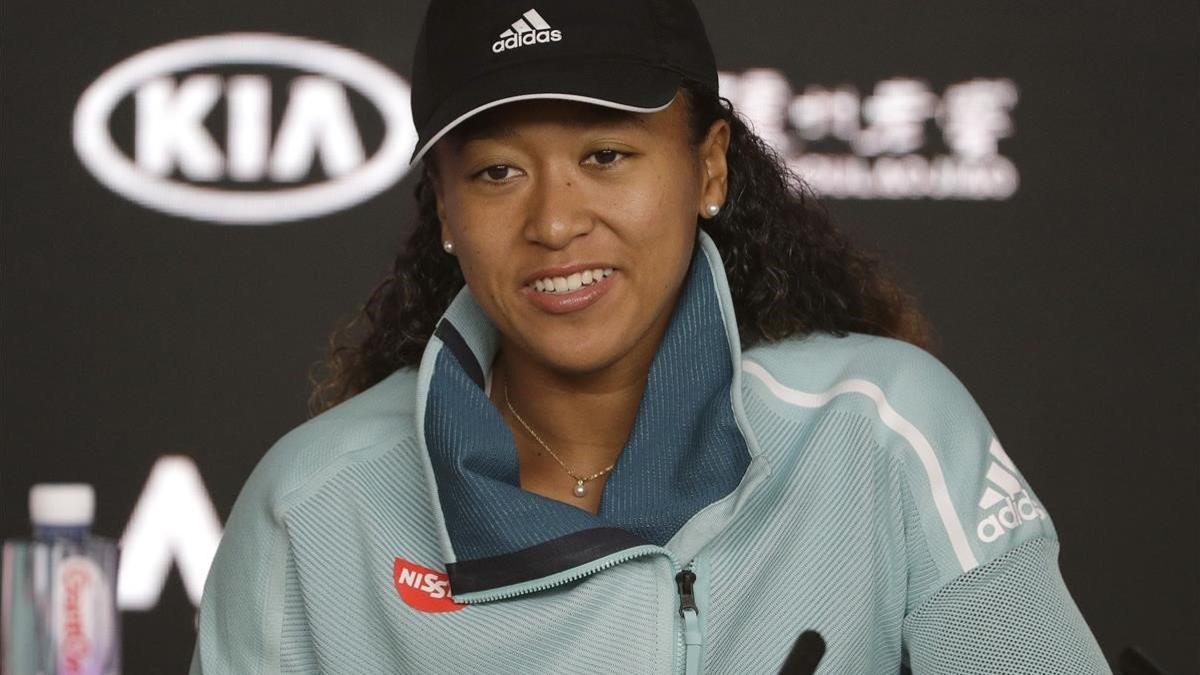 Naomi Osaka, en una rueda de prensa en Melbourne.