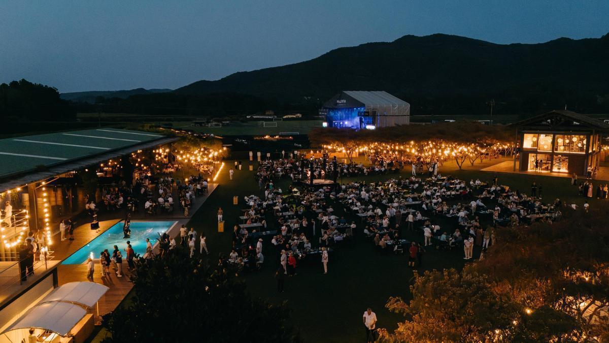 Una vista general del recinte del Festival Vallviva, impulsat per Eudald Morera a la finca Les Brides de les Preses.