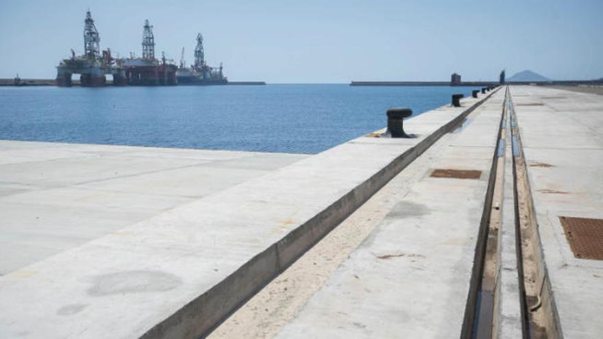 Panorámica del puerto industrial de Granadilla, una de las construcciones investigadas en el marco del &#039;caso Lezo&#039;.
