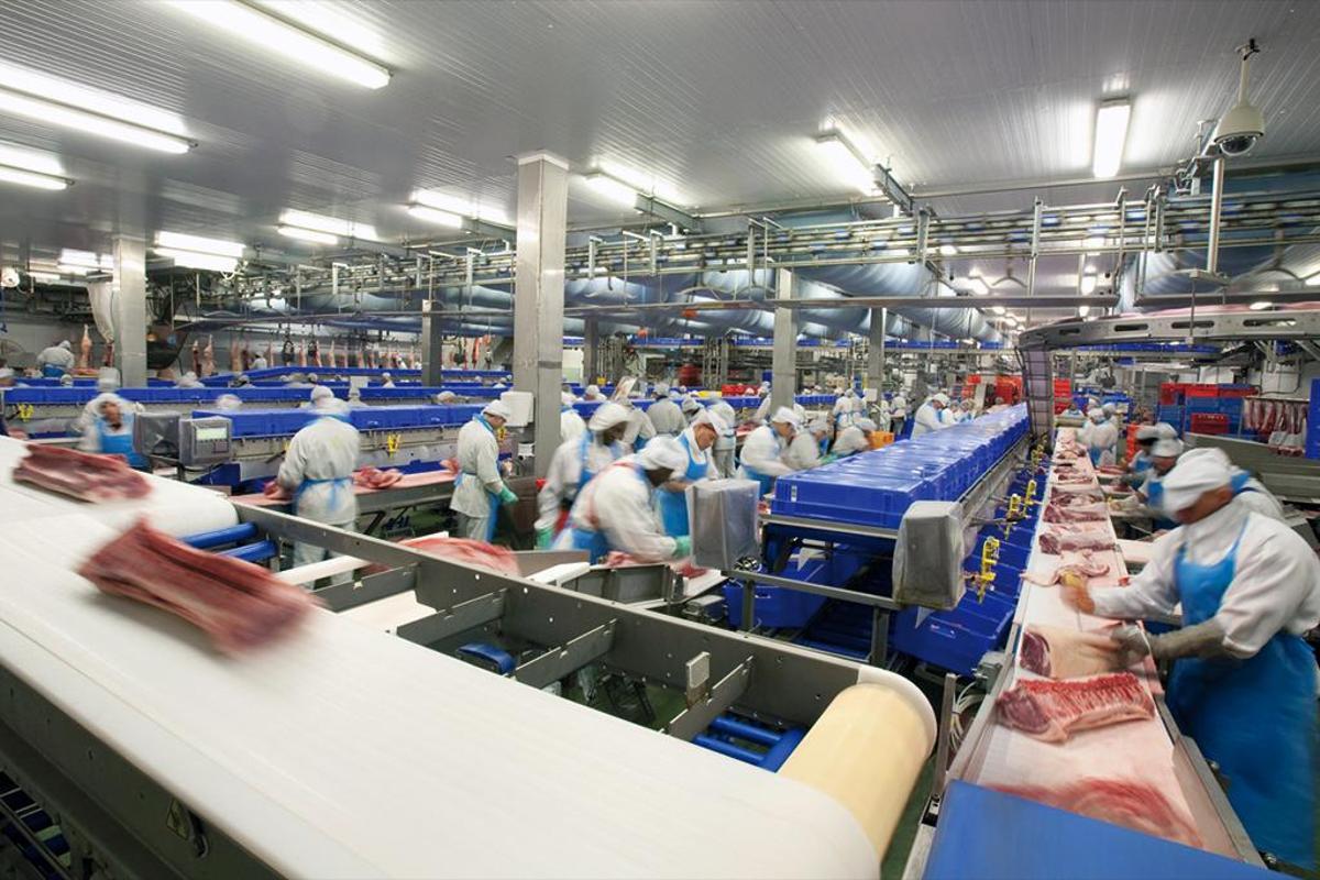 Una sala de despiece del grupo Baucells, cuya unidad productiva ha sido adquirida por el Grupo Jorge.