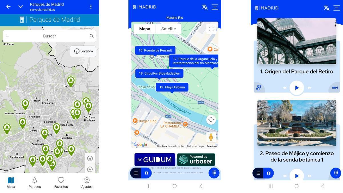 Madrid estrena sus audioguías y mapas interactivos para explorar sus parques