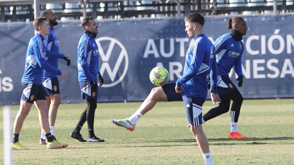 Lluís López, en un entrenamiento en la Ciudad Deportiva.