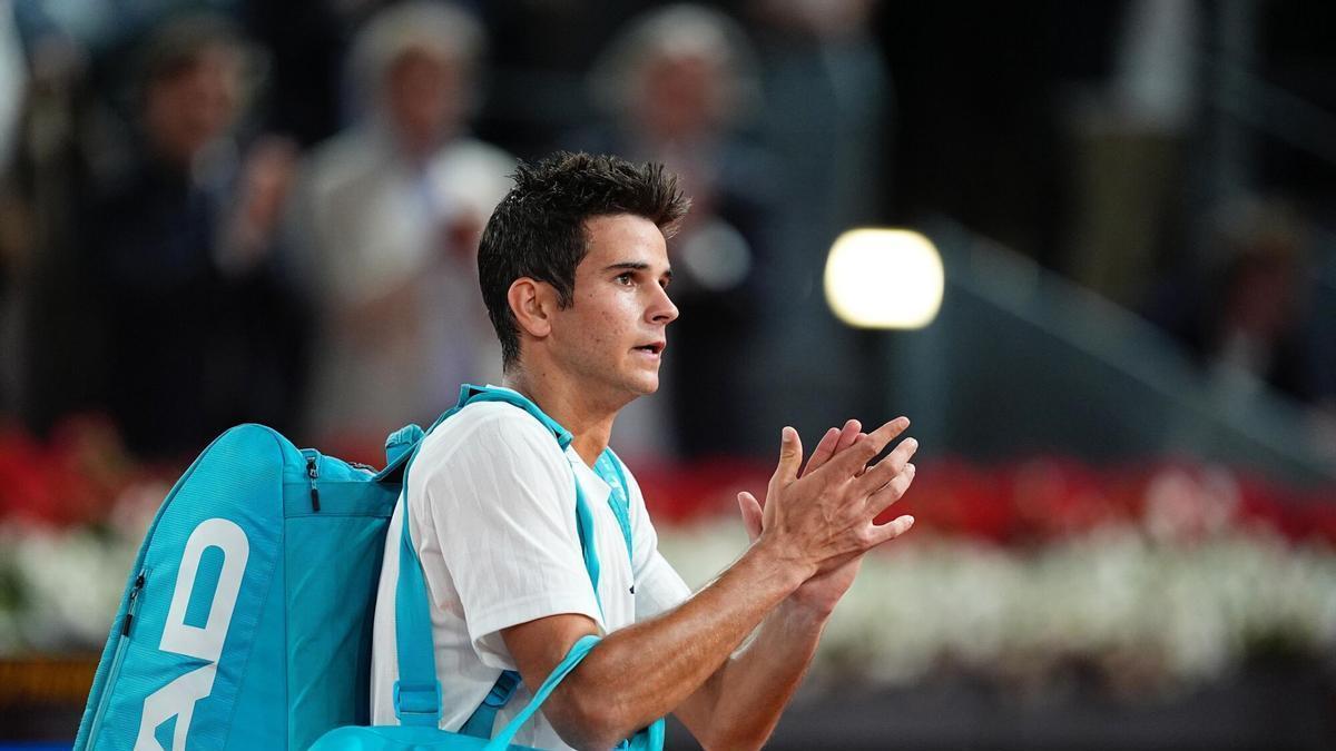 La ovación del Madrid Open a Rafa Jodar tras caer ante Sinner