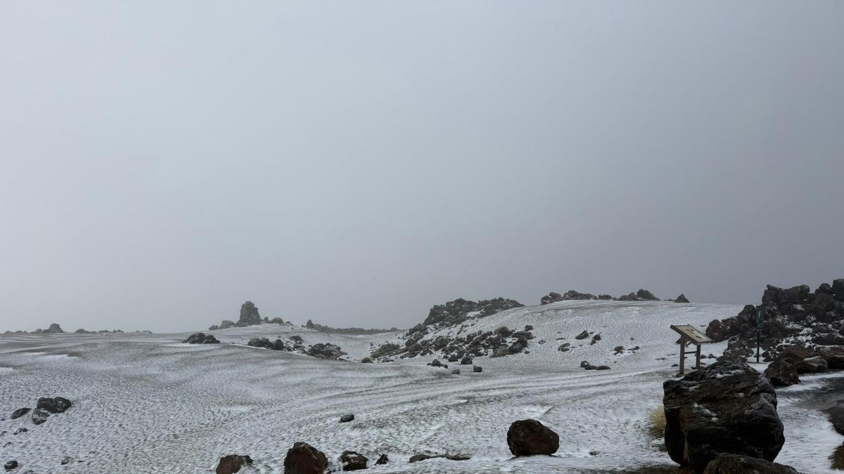 Nevada en el Teide