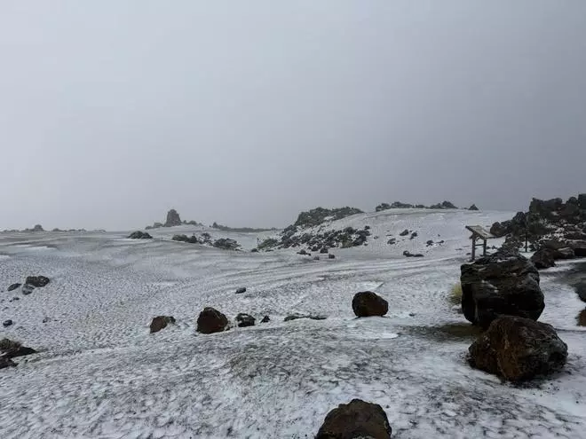 Nevada en el Teide