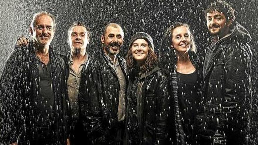 Els actors de l&#039;obra: Jordi Figueras, Marc Rodríguez, Lluís Villanueva, Clara de Ramon, Berta Giraut i Sergi Torrecilla