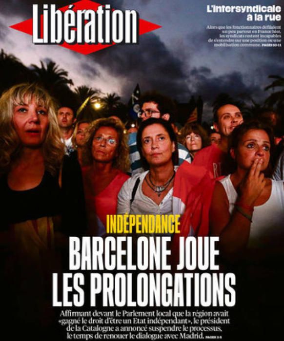 'Barcelona juega la prórroga', dice el francés 'Liberation'