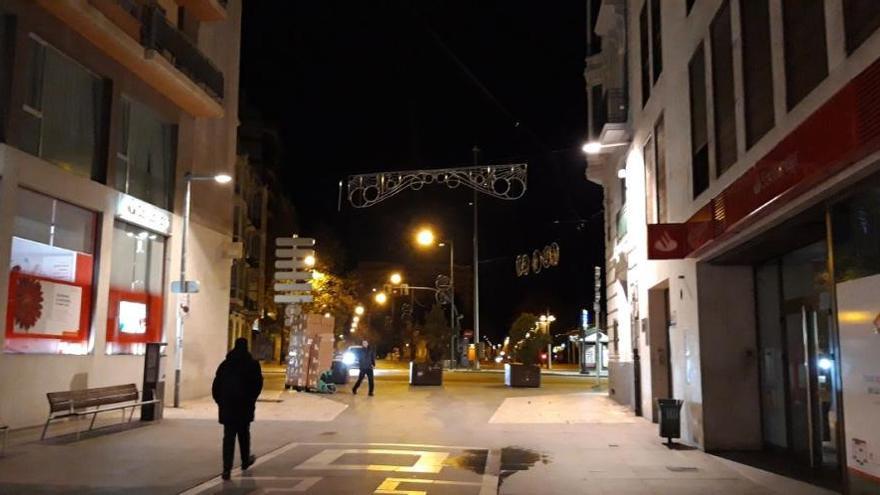 La calle Santa Clara a primera hora de la mañana.