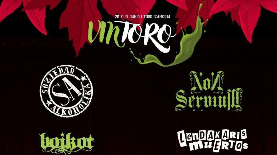 Festival Vintoro 2025: Soziedad Alkoholika, Non Servium, Boikot, Lendakaris Muertos, Biznaga, Reincidentes, Sínkope...