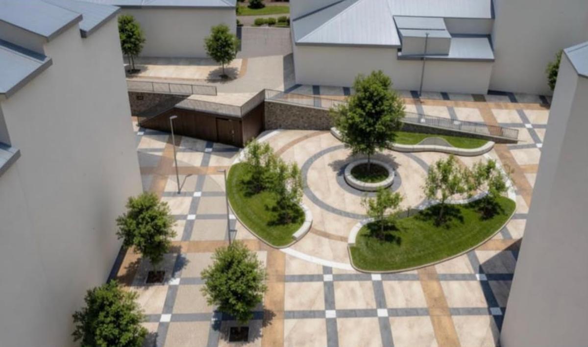 El proyecto dará más protagonismo al verde en el entorno de la plaza Marrón.