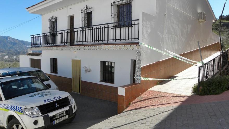 Vivienda de la víctima en Los Romanes, pedanía de La Viñuela.