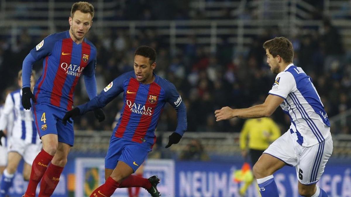 Neymar fue el mejor del Barça en el primer tiempo