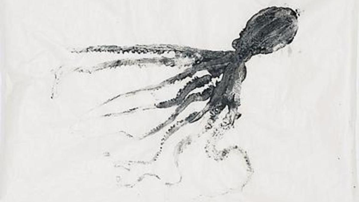 Proceso creativo 8 Victòria Rabal, siguiendo la ancestral técnica japonesa 'gyotaku'.
