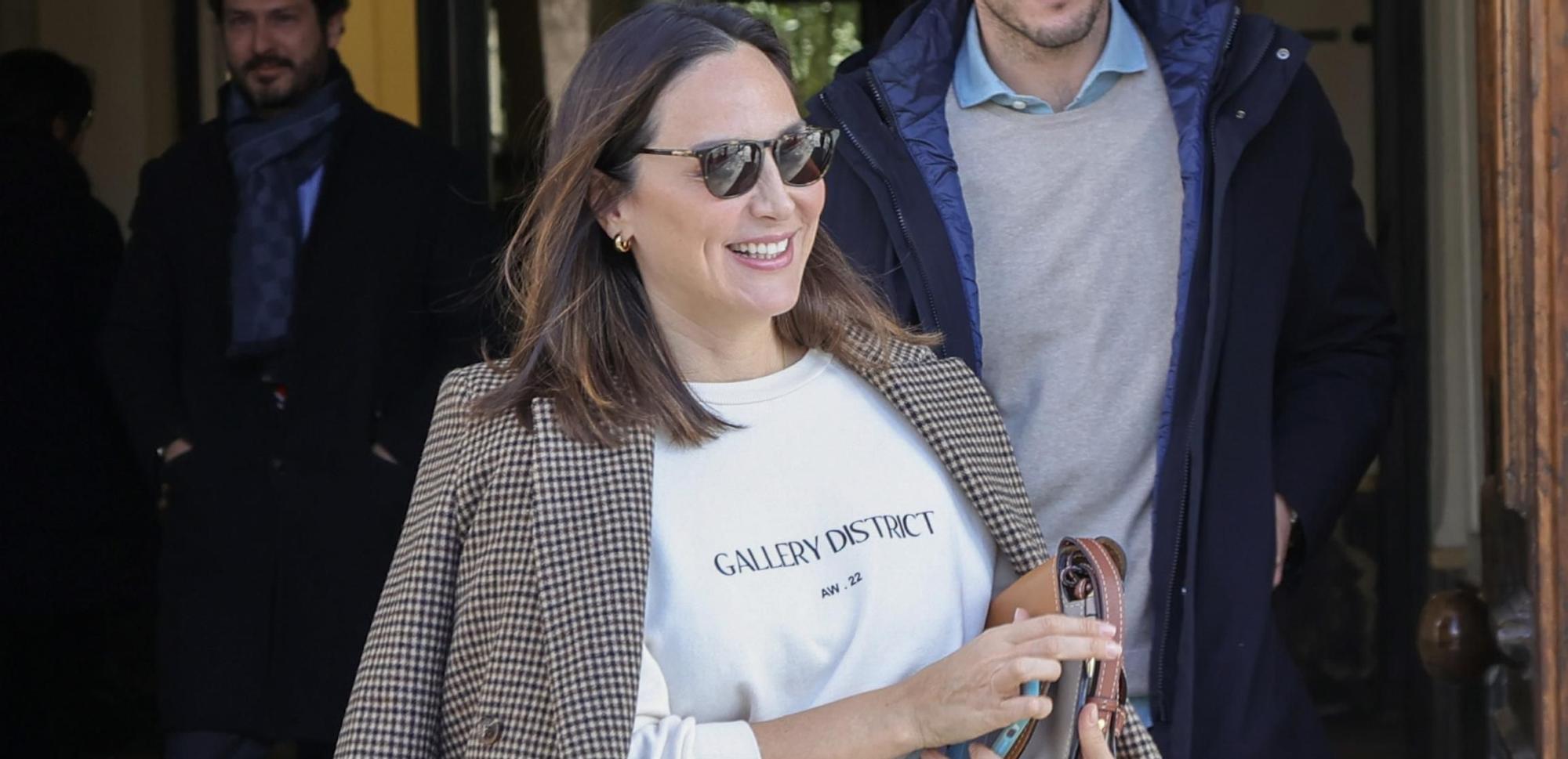 Tamara Falcó con look cómodo en Madrid