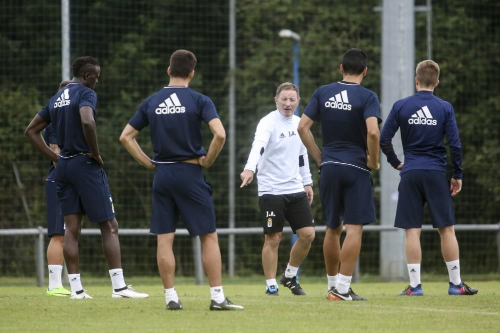 Entrenamiento del Real Oviedo, viernes