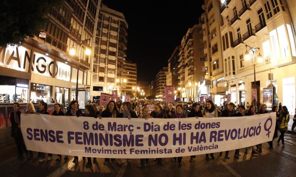 Manifestación del Día de la Mujer en Valencia