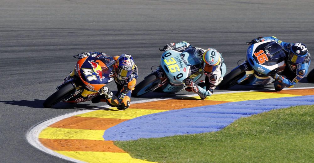 Joan Mir, segundo en la carrera de Moto2 del Gran Premio de la Comunitat Valenciana