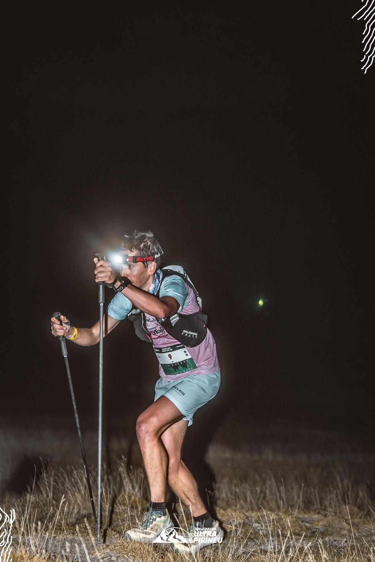 Marc Bernades, durant les hores nocturnes de la cursa