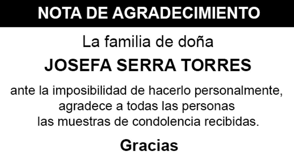 Nota Josefa Serra Torres