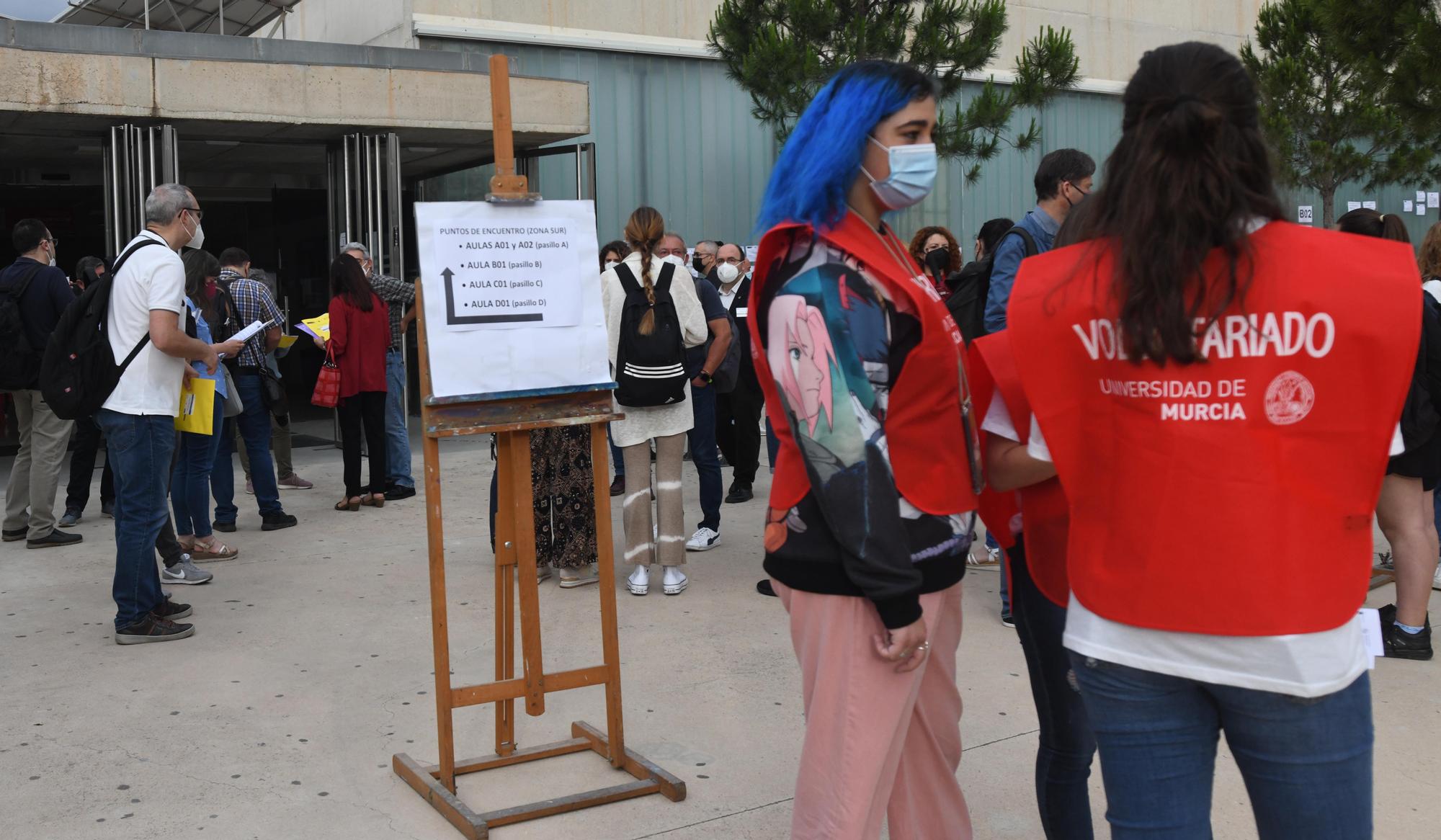 Selectividad 2021 en el campus de Espinardo, en Murcia