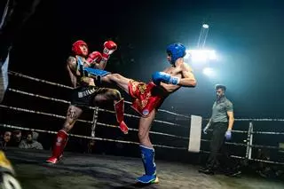 En imágenes: la primera velada de kickboxing de Cangas del Narcea resulta un éxito