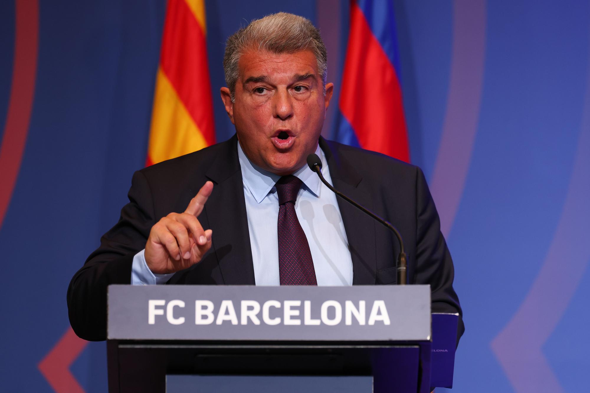 Joan Laporta comparece por el 'caso Negreira'