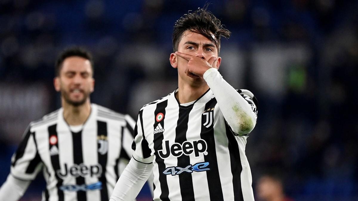 Dybala celebra su tanto ante la Roma