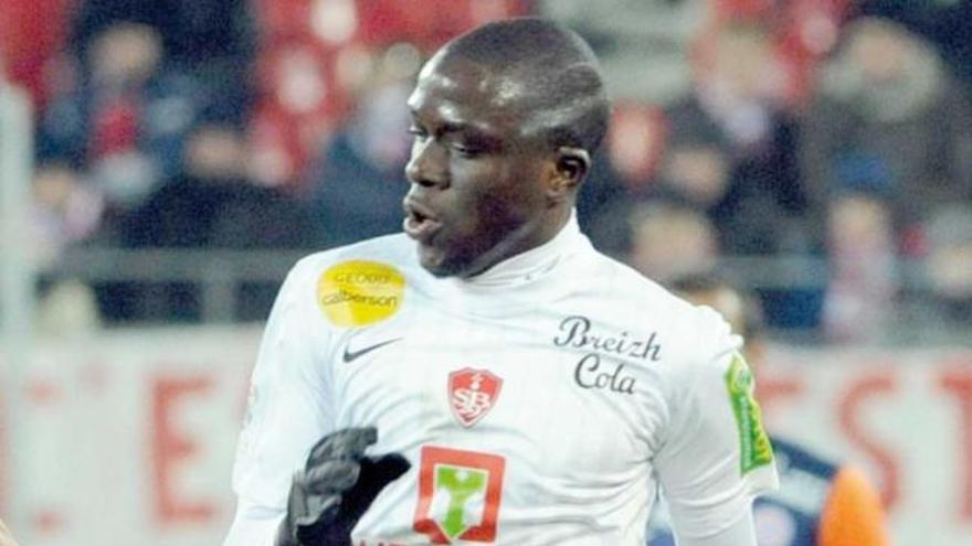 El mediocentro Sissoko, durante un partido de la temporada pasada con el Brest francés.