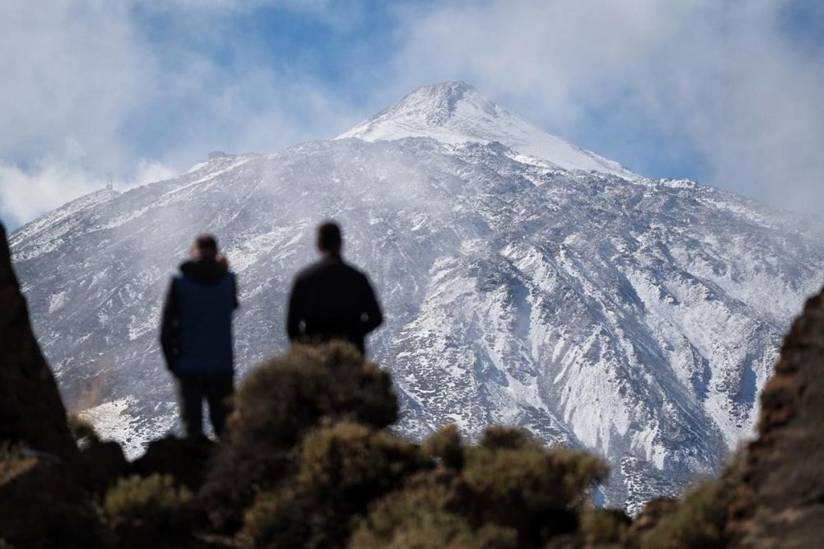 Nieve en el Teide, noviembre de 2018