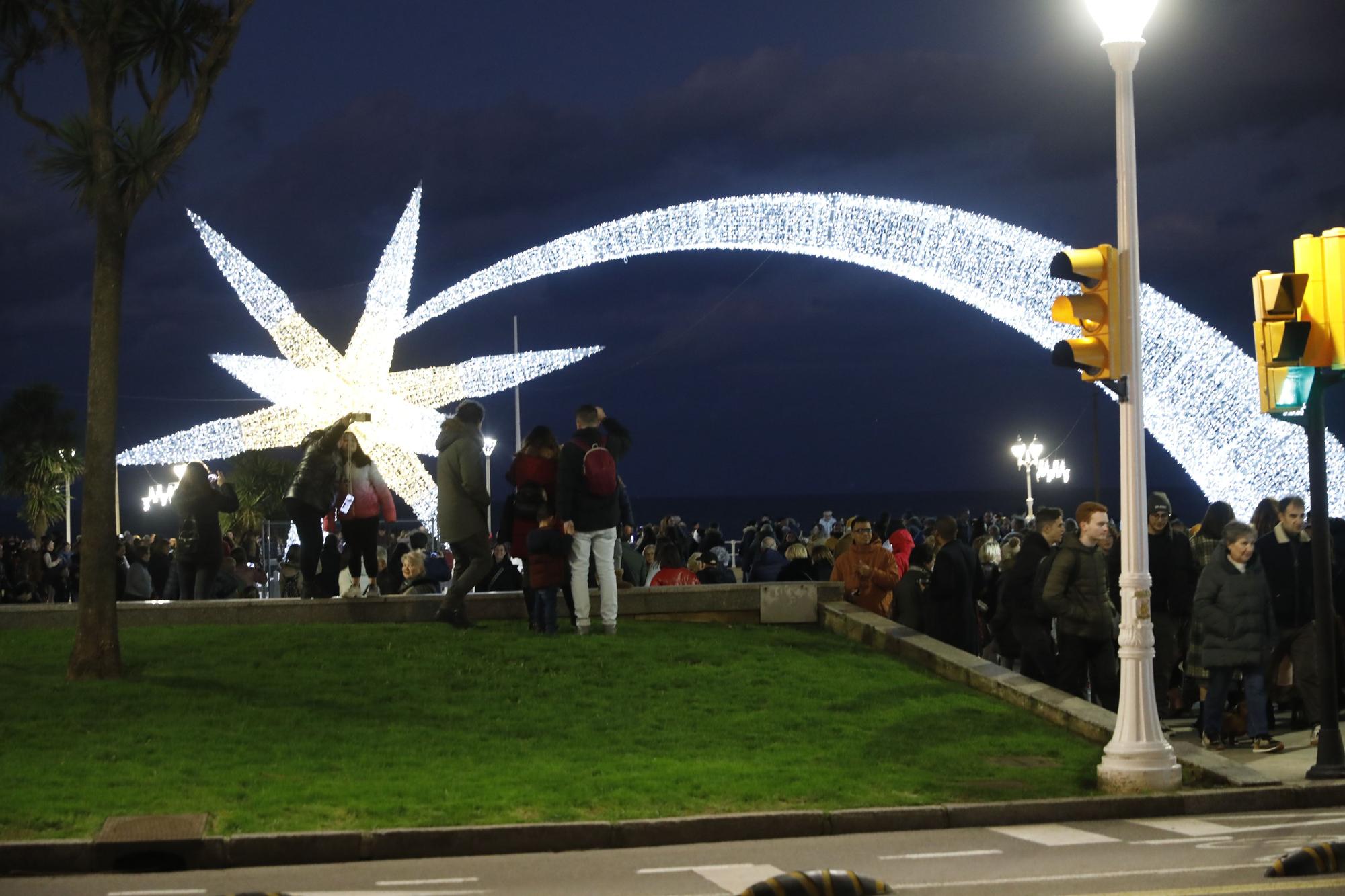 Luces de Navidad en Gijón