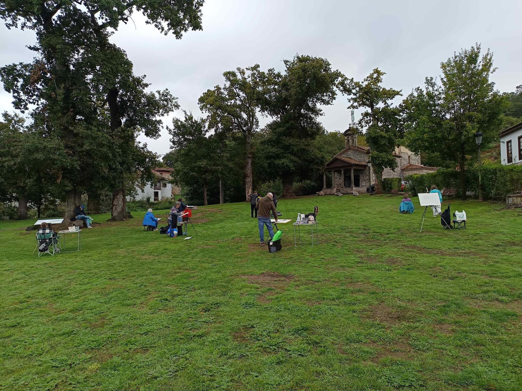 En imágenes: Cangas de Onís celebra un encuentro de acuarelistas