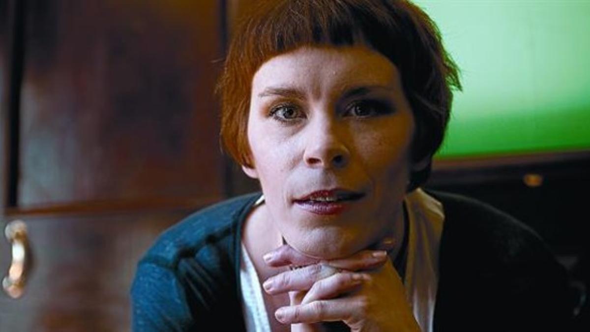 Actriz y novelista 8 Tana French, el pasado miércoles en el bar biblioteca del Central Hotel de Dublín.