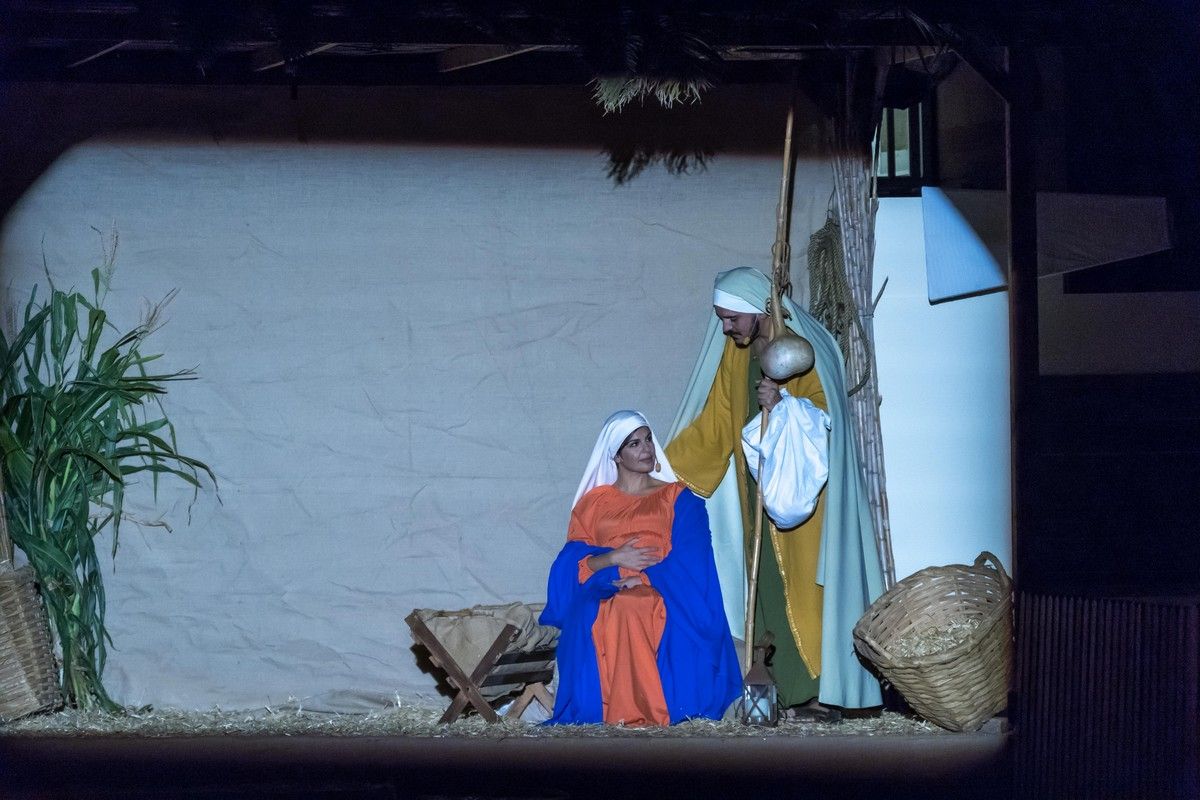 Casa Pastores representó el belén viviente