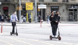 El patinet, un més al camarot de la selva urbana de Barcelona