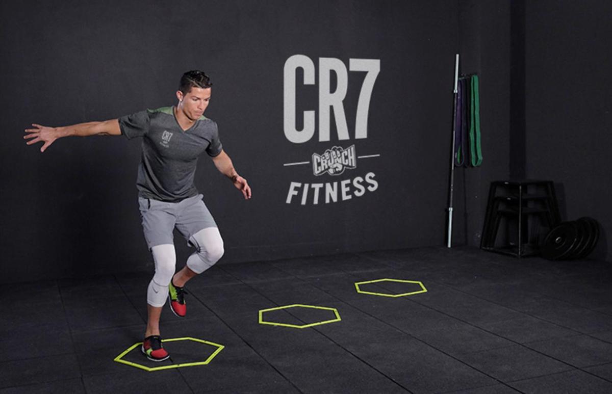 Cristiano Ronaldo en su gimnasio CR7 Fitness by Crunch