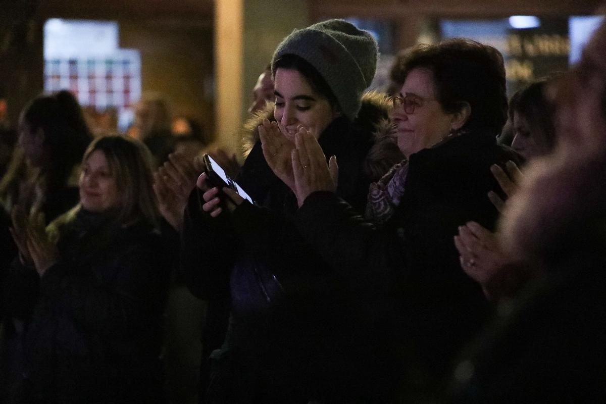 La lucha feminista tiñe de morado la Plaza Mayor de Zamora con motivo del 25N
