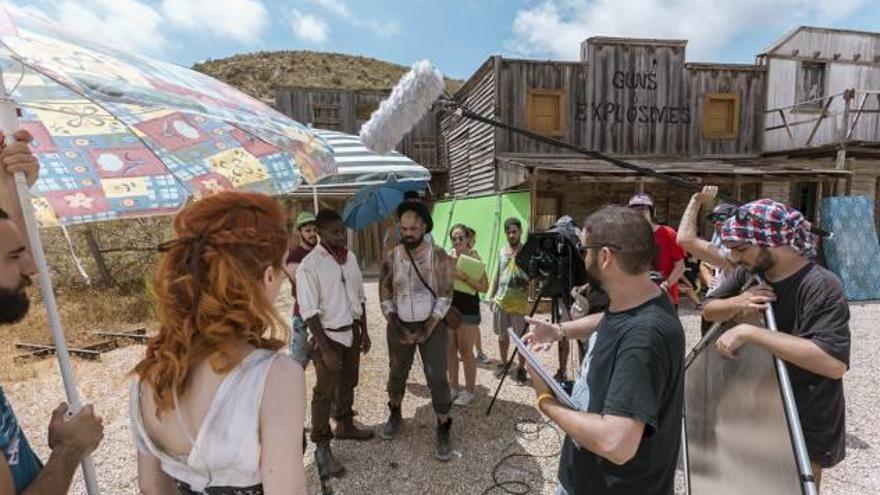 Rodaje del cortometraje Hell West del cineasta Fran Mateu el pasado verano en El Campello.