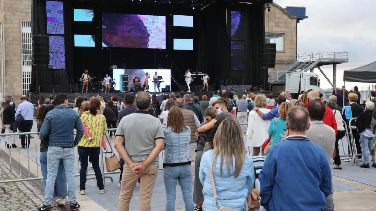 Verbena celebrada ayer en Vigo