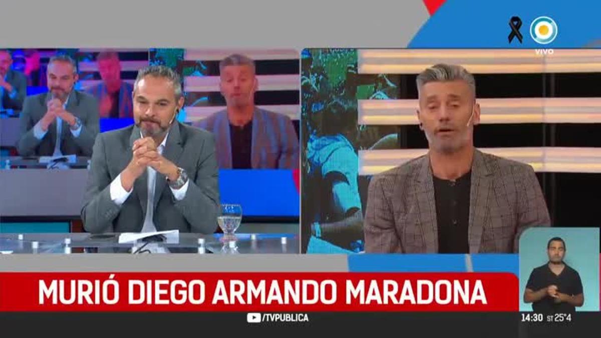 "Duele en el alma": la emoción de la televisión pública argentina tras la muerte de Maradona