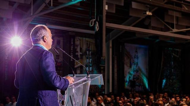 Jordi Turull, durant la convenció municipalista de Junts.