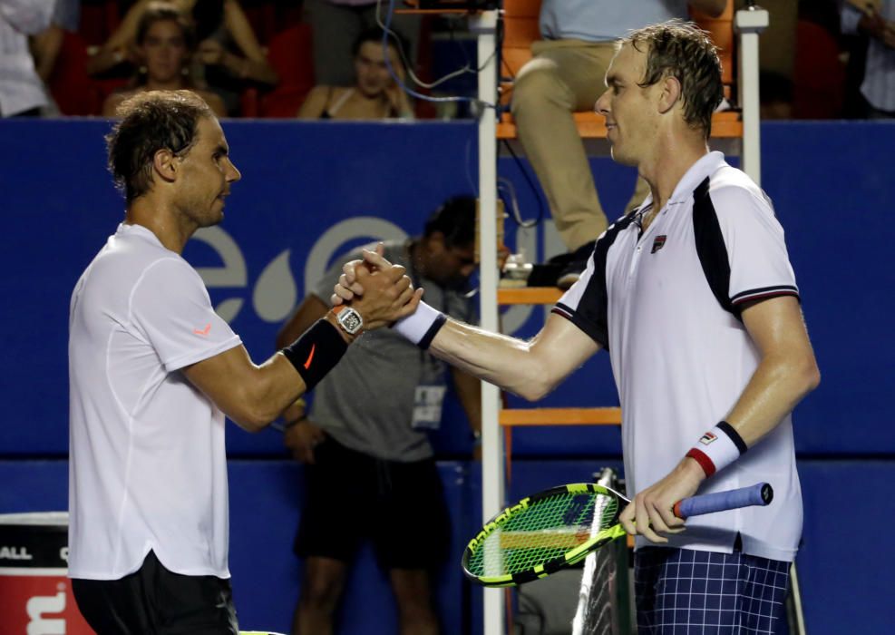 Imágenes de la final de Acapulco entre Rafa Nadal y Sam Querrey.