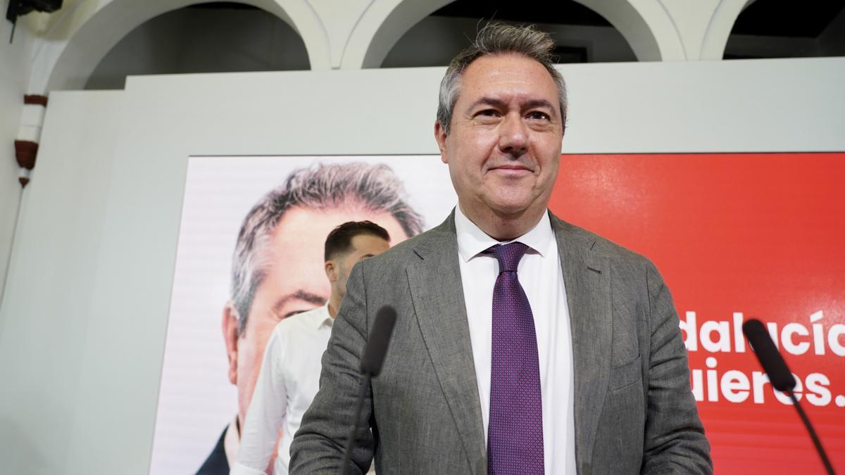 El secretario general del PSOE de Andalucía, Juan Espadas.