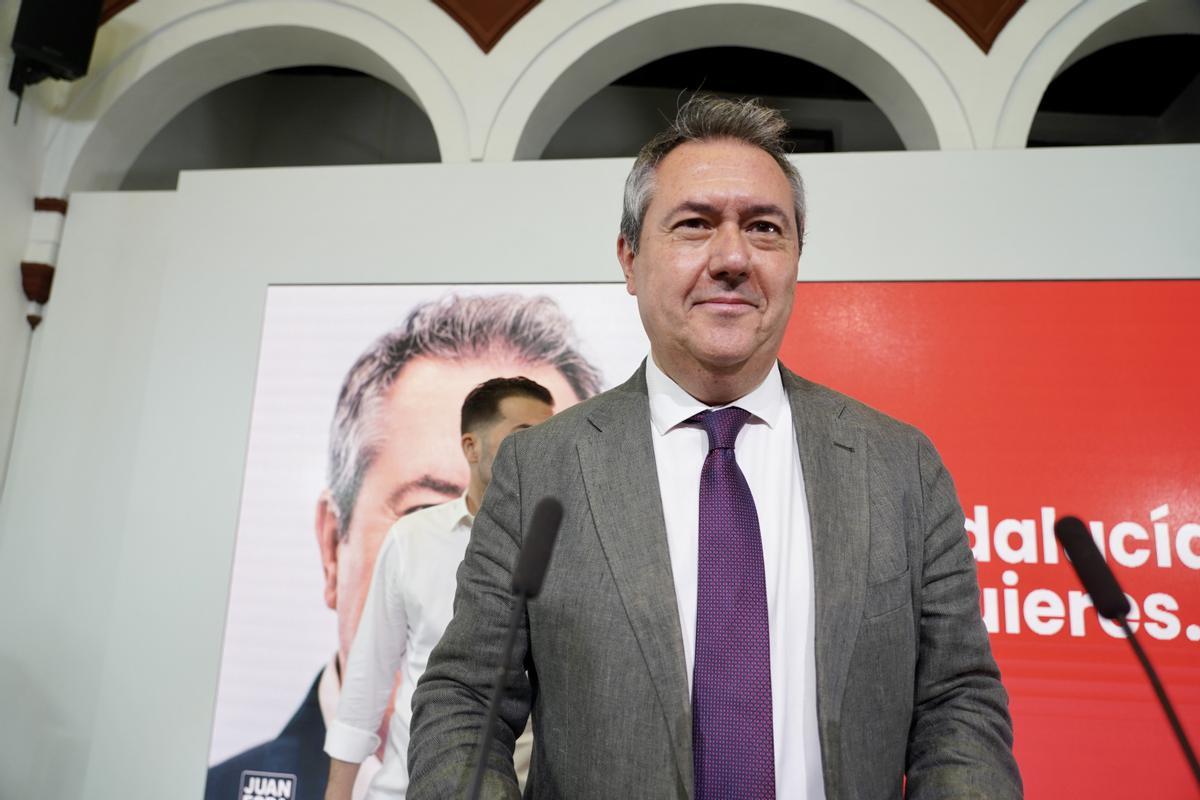 El secretario general del PSOE de Andalucía, Juan Espadas.