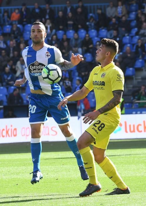 El Dépor cae ante el Villarreal en Riazor