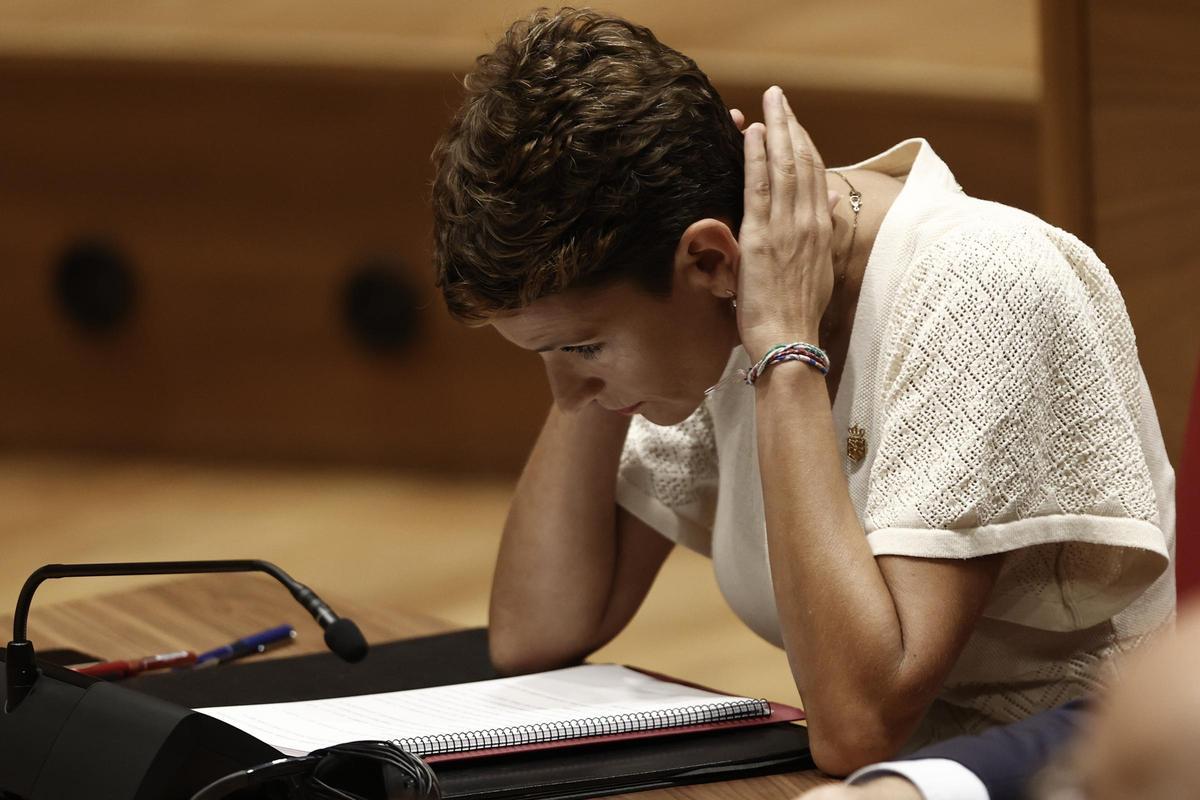 María Chivite, presidenta de Navarra.