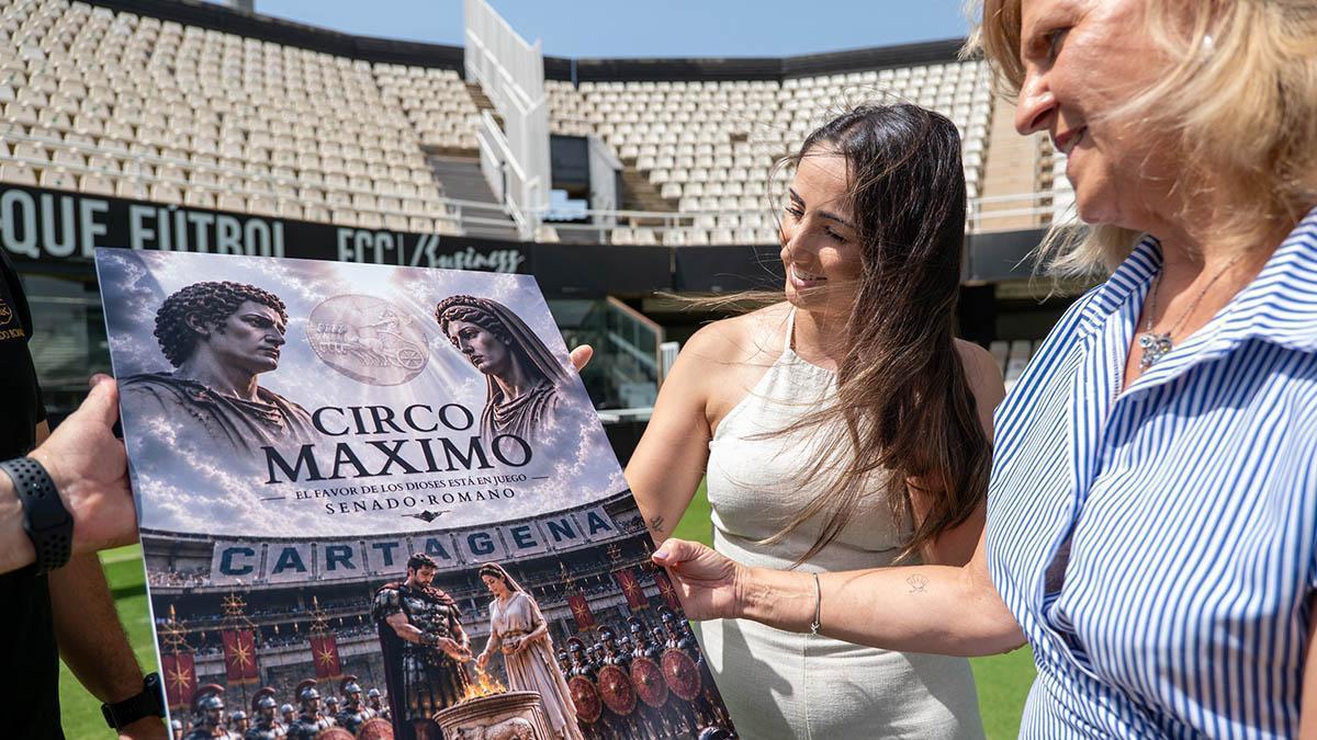 Presentación del cartel del Gran Circo Romano en el Estadio Cartagonova