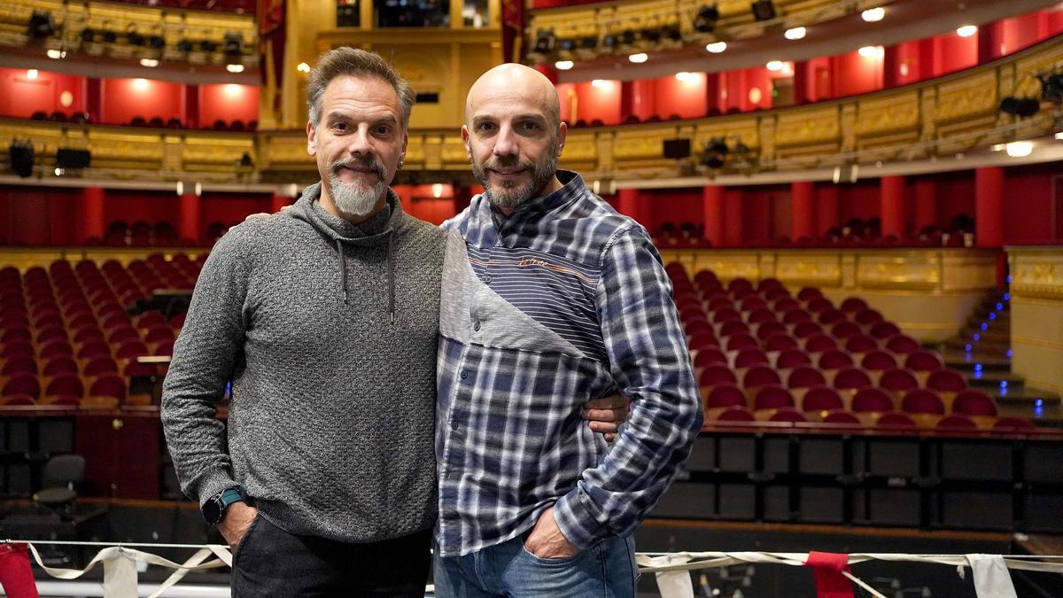 Vicenç y Manel Esteve, en el Teatro Real de Madrid