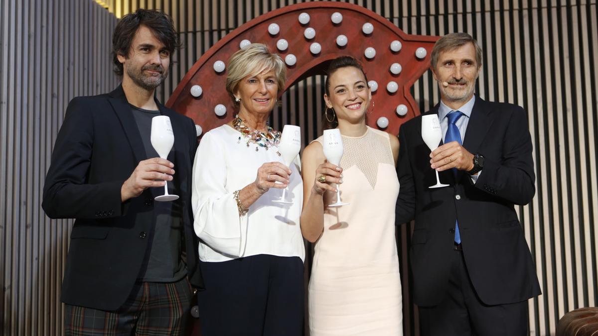 Presentación de la campaña anual de Codorníu, con la presencia de la cantante Leonor Watling.